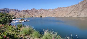 Lake with mountains