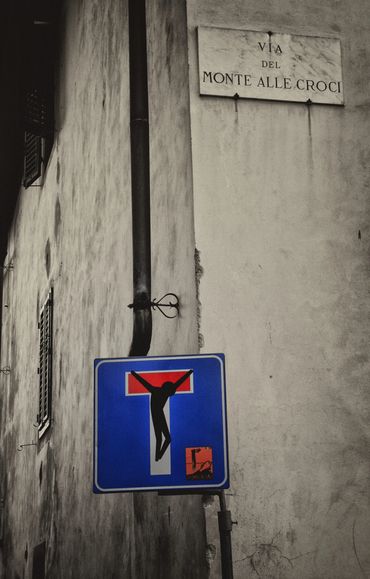 Discovering Clet Abraham while wandering Rome’s historic streets.