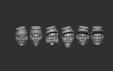 Union Kepi heads