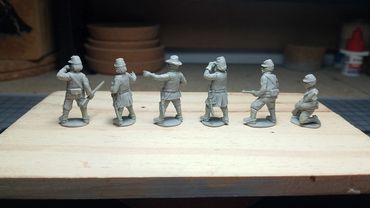 General Buford and his staff at Gettysburg reverse view.