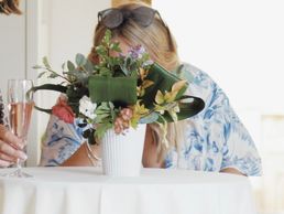 Image of Genepy Events wedding planning and checking the final flower details