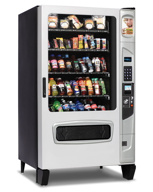Vending machine with delicious snacks.