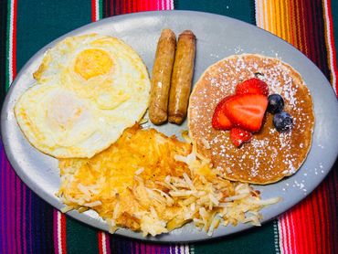 A beautiful decorated dish on a plate