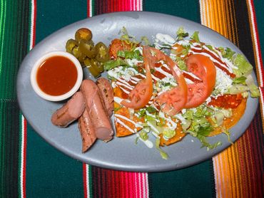 A beautiful decorated dish on a plate