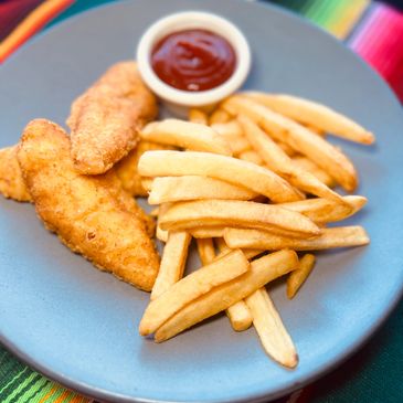 picture of french fries and wings