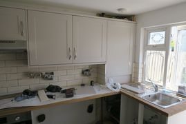 The kitchen almost complete just adding the final fix