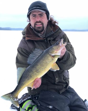 Walleye, Lake Temagami, Loon Lodge,  Guided Ice Fishing, Ice Fishing, Ice Bungalow Rentals, fishing