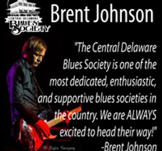 Brent Johnson endorses the Central Delaware Blues Society with enthusiasm.