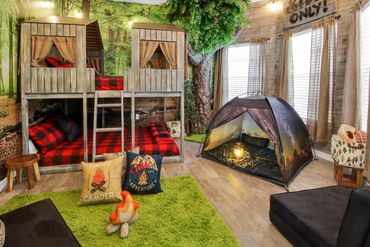 vacation home children's bedroom real estate photography