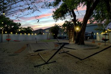 twilight real estate photography vacation home outdoor play area