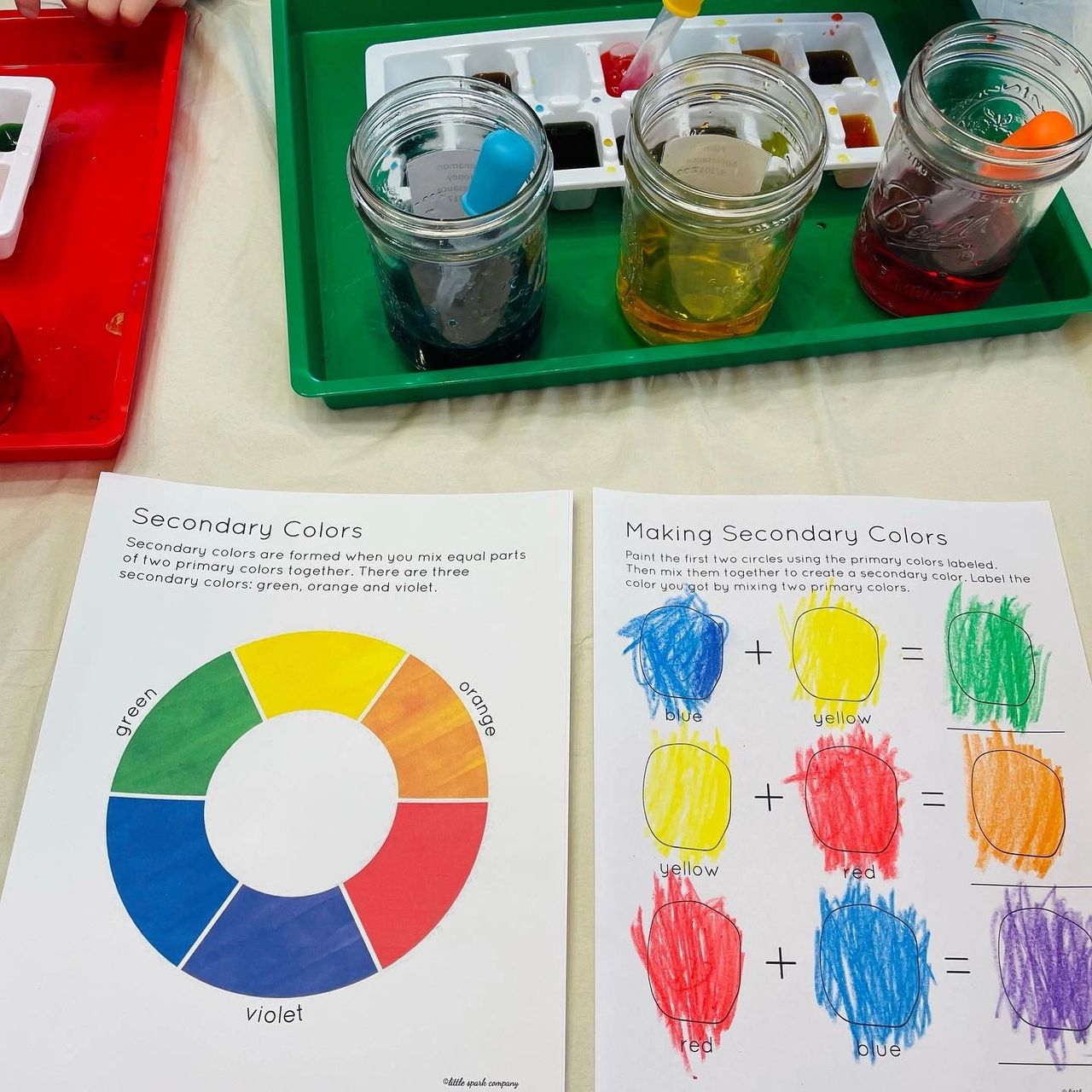 Developing Color Theory with Finger-Paint Projects - Orlando Preschool