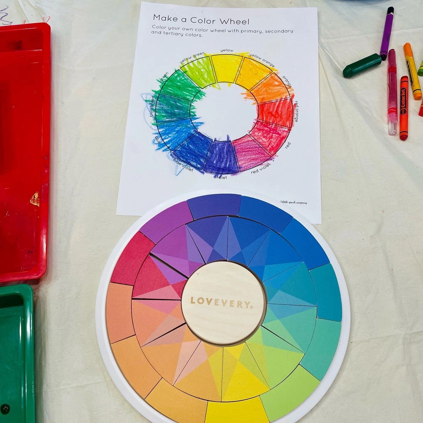 Color theory notecards