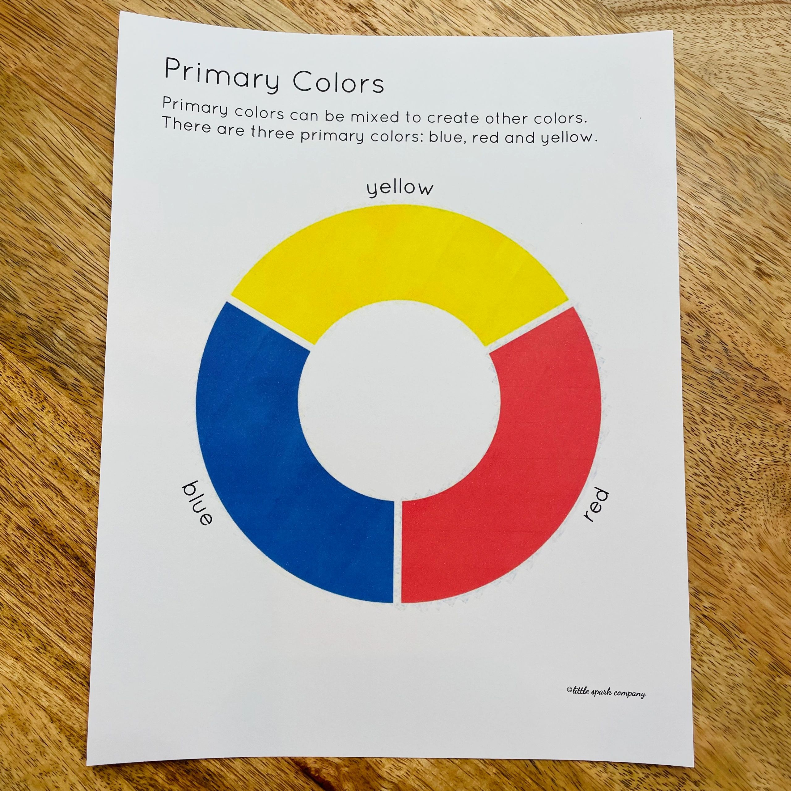 Three Primary Colors Mixed Together