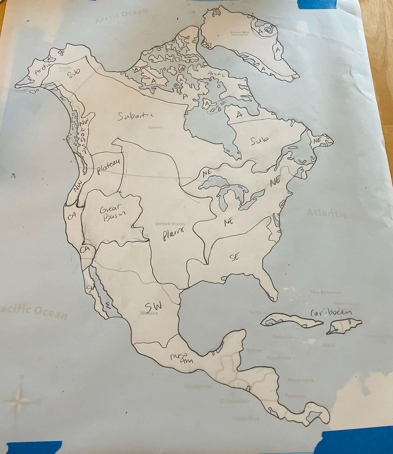 Hand-Making a Felt Indigenous North America Map