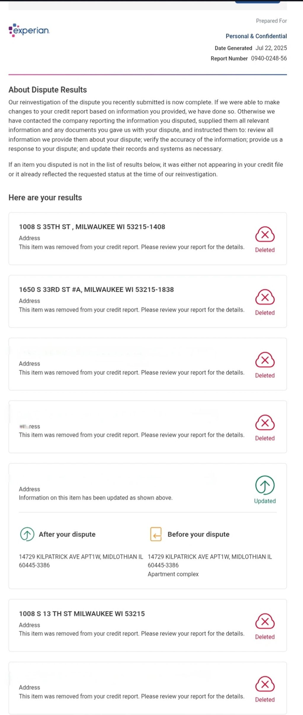 Deleted immediately wrong info and accounts they weren't mine