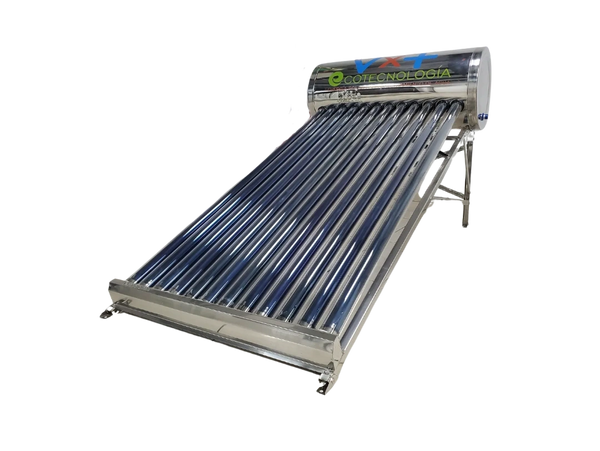 Calentador solar 12 tunos acero inoxidable disponible para Estado de México y Ciudad de México