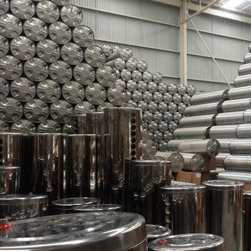 Almacenaje de termotanques en la Fabrica calentadores solares