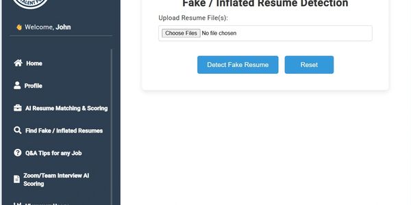AI-powered fake resume detection and scoring engine to identify fabricated profiles with accuracy
