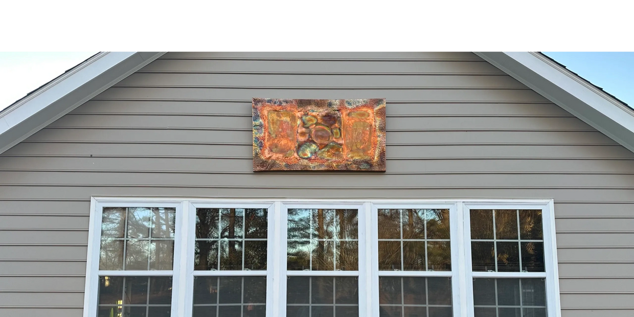 Copper Outdoor Art cutom fabricated by Piedmont Metal in Charlotte NC
