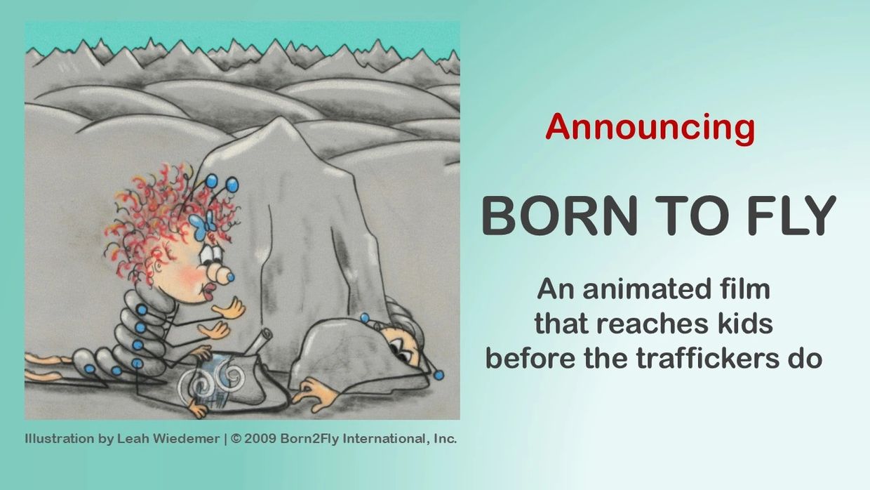 Animated film 'Born to Fly' educates kids to prevent trafficking.