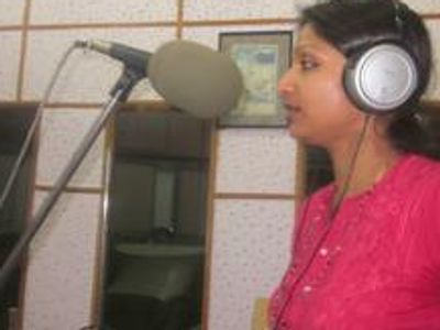 Broadcasting Born2Fly's radio program in India