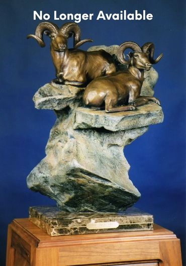 bronze sheep sculpture, big horn sheep, dall sheep