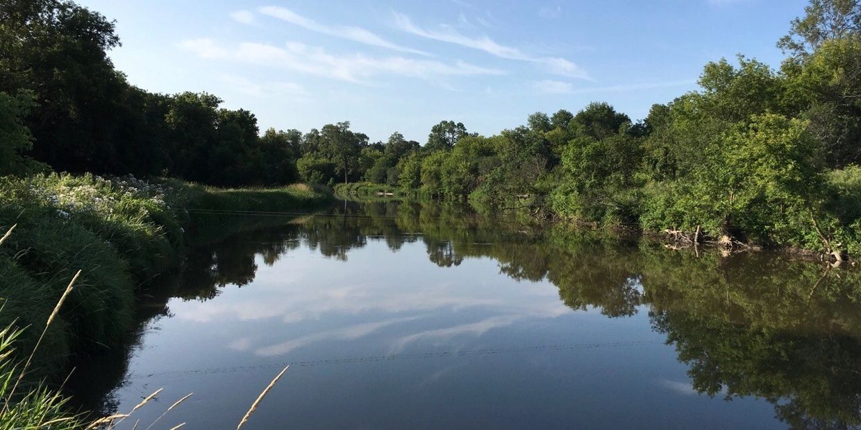 Sheyenne River near USGS gage station 5057000 off Highway 200, east of Cooperstown