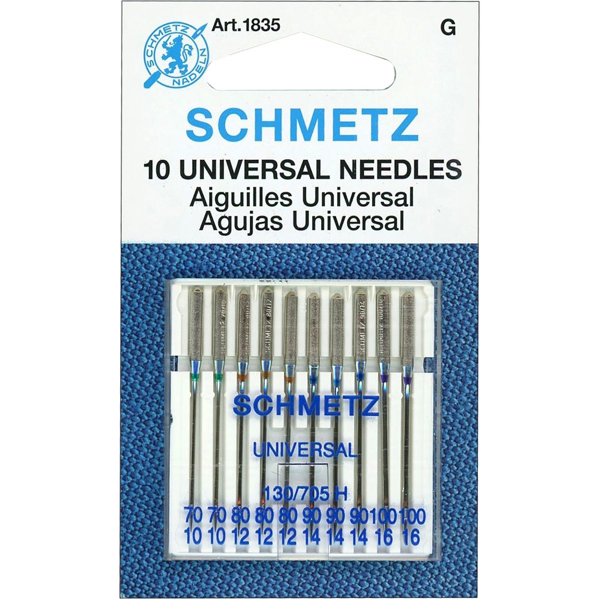 Schmetz Universal Needles , Assortment of Sizes, 10 CT Sewing Machine