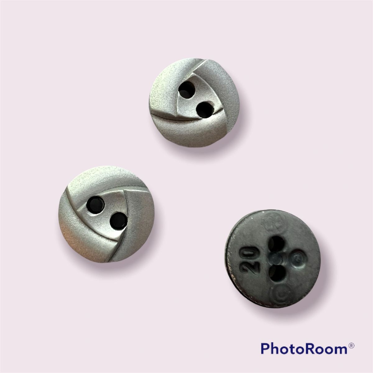 Matte Silver Buttons- 1/2- Dozen- NV-1303