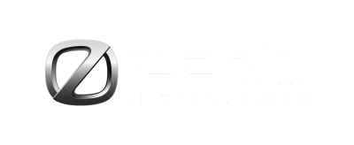 Logo von Zero Motorcycles auf schwarzem Hintergrund.