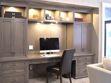 Custom Home & Office Built-In Desks — Woodmaster Custom Cabinets
