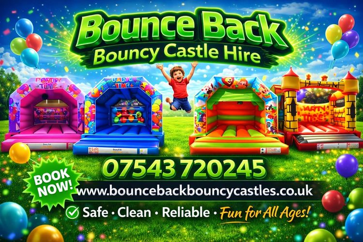 Bounce Back
Bouncy Castle Hire
For Basingstoke And Andover