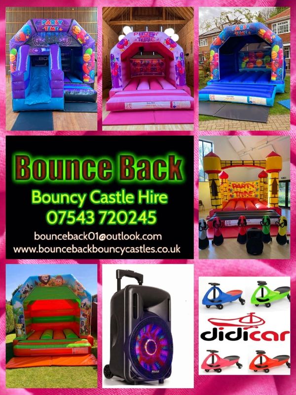 Bouncy Castles. Speaker. Didicars For Basingstoke and Andover 