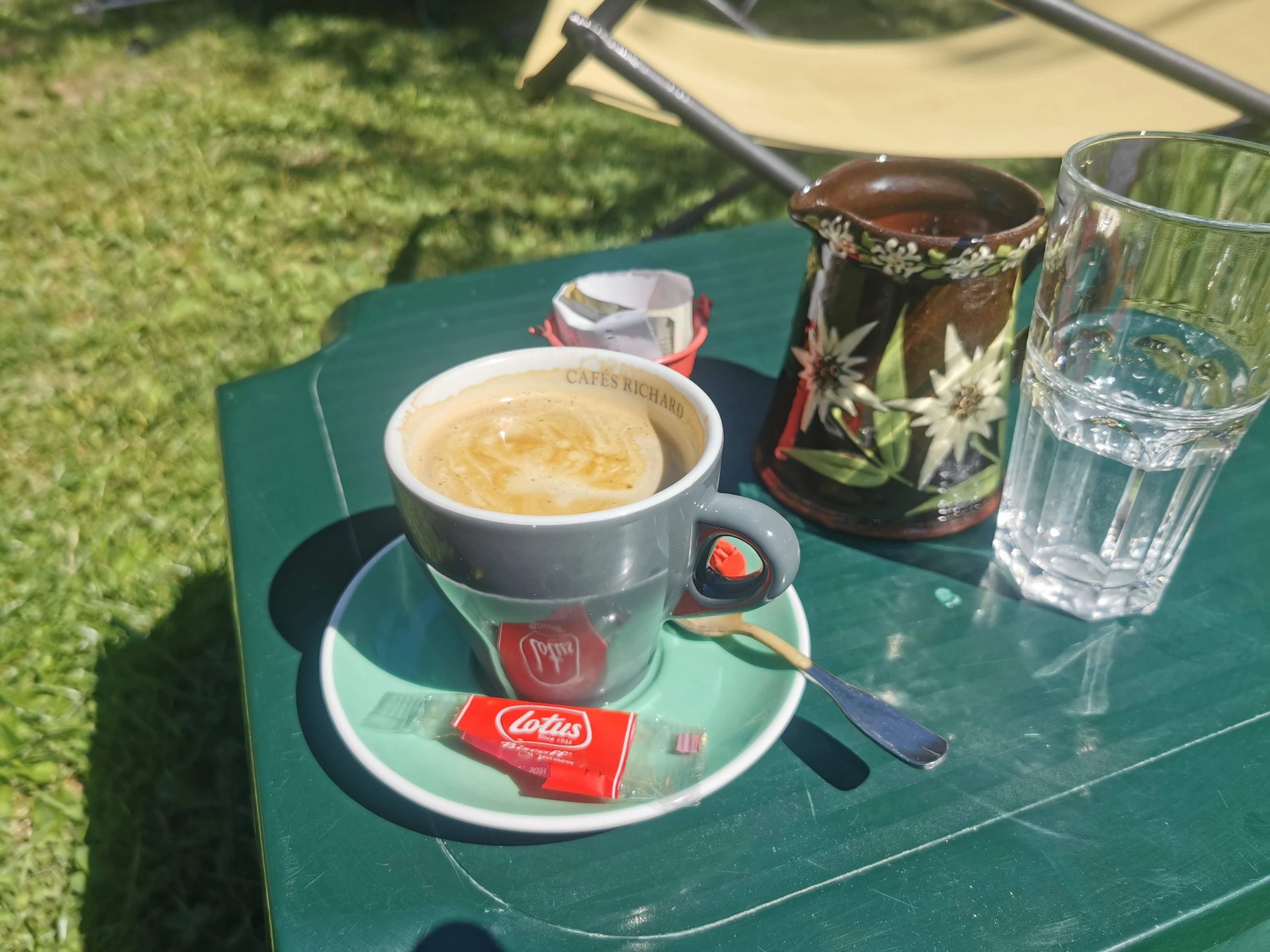 coffee at a mountain bar
