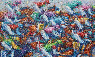 “Full Tilt”
46” x 28” acrylic on canvas 
$2,000