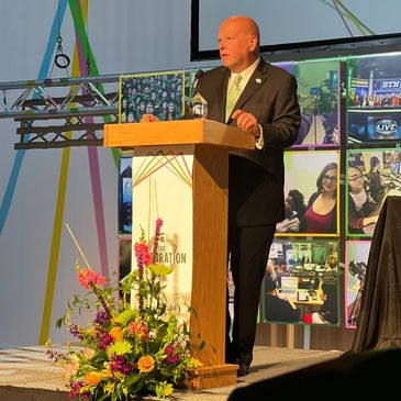 Gary M. Cates speaking at Michigan State University