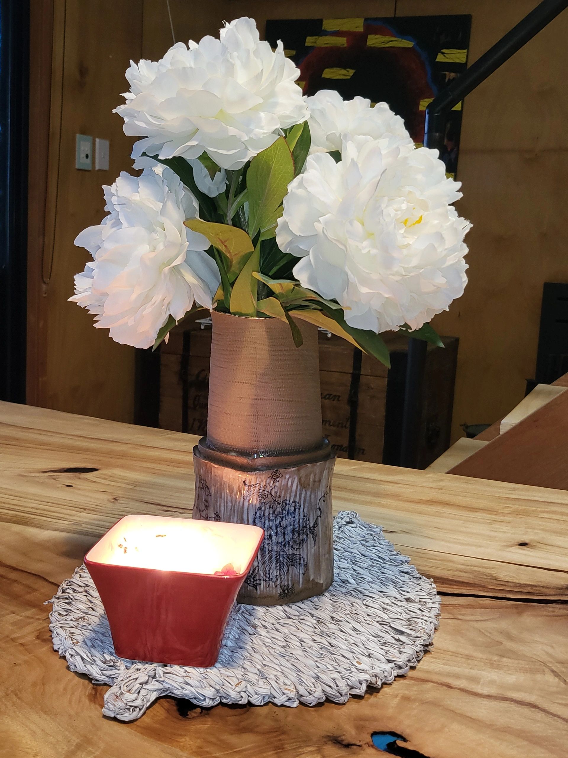 Peace and tranquillity with a gorgeous candle