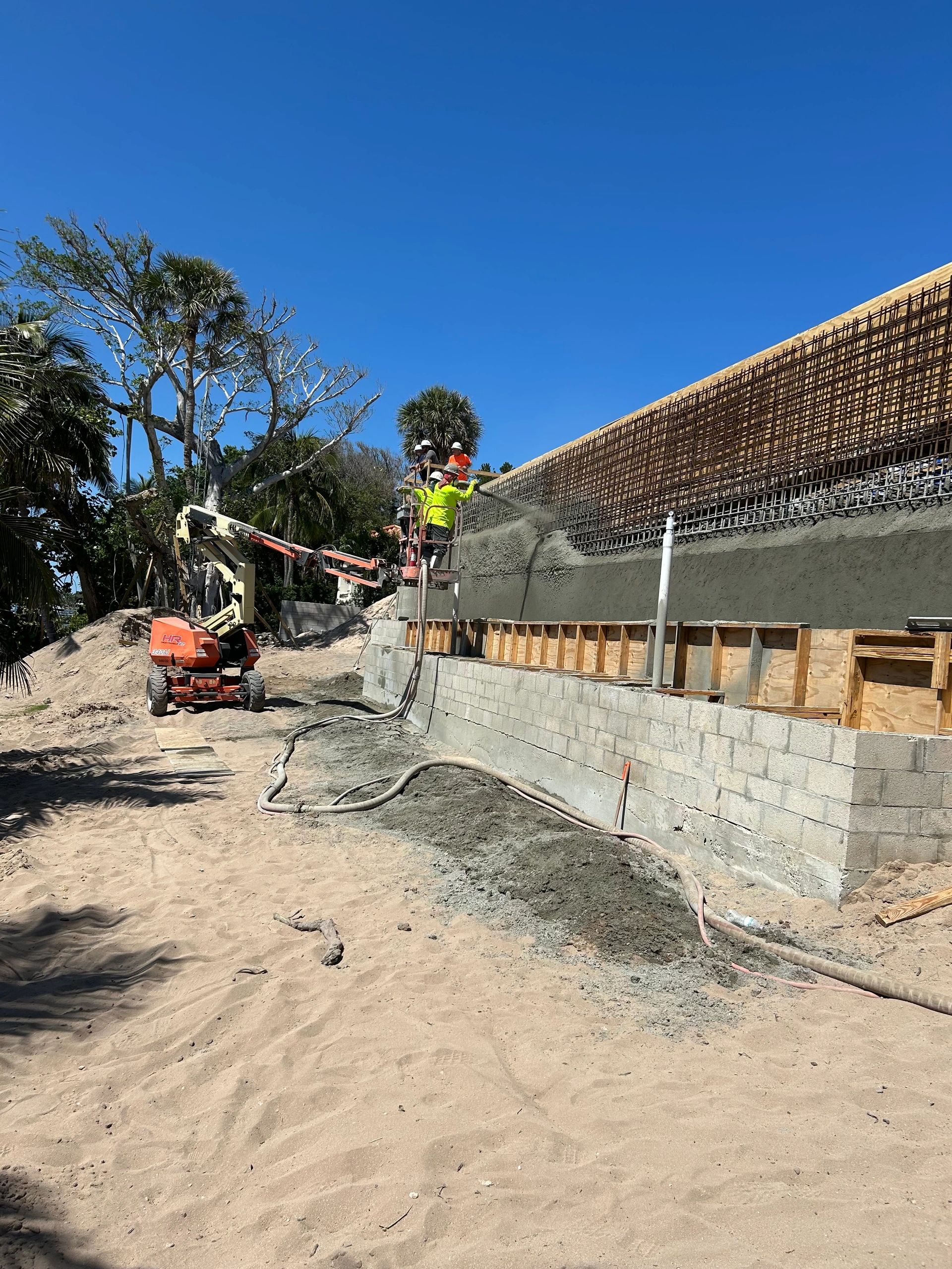 Residential gunite pool