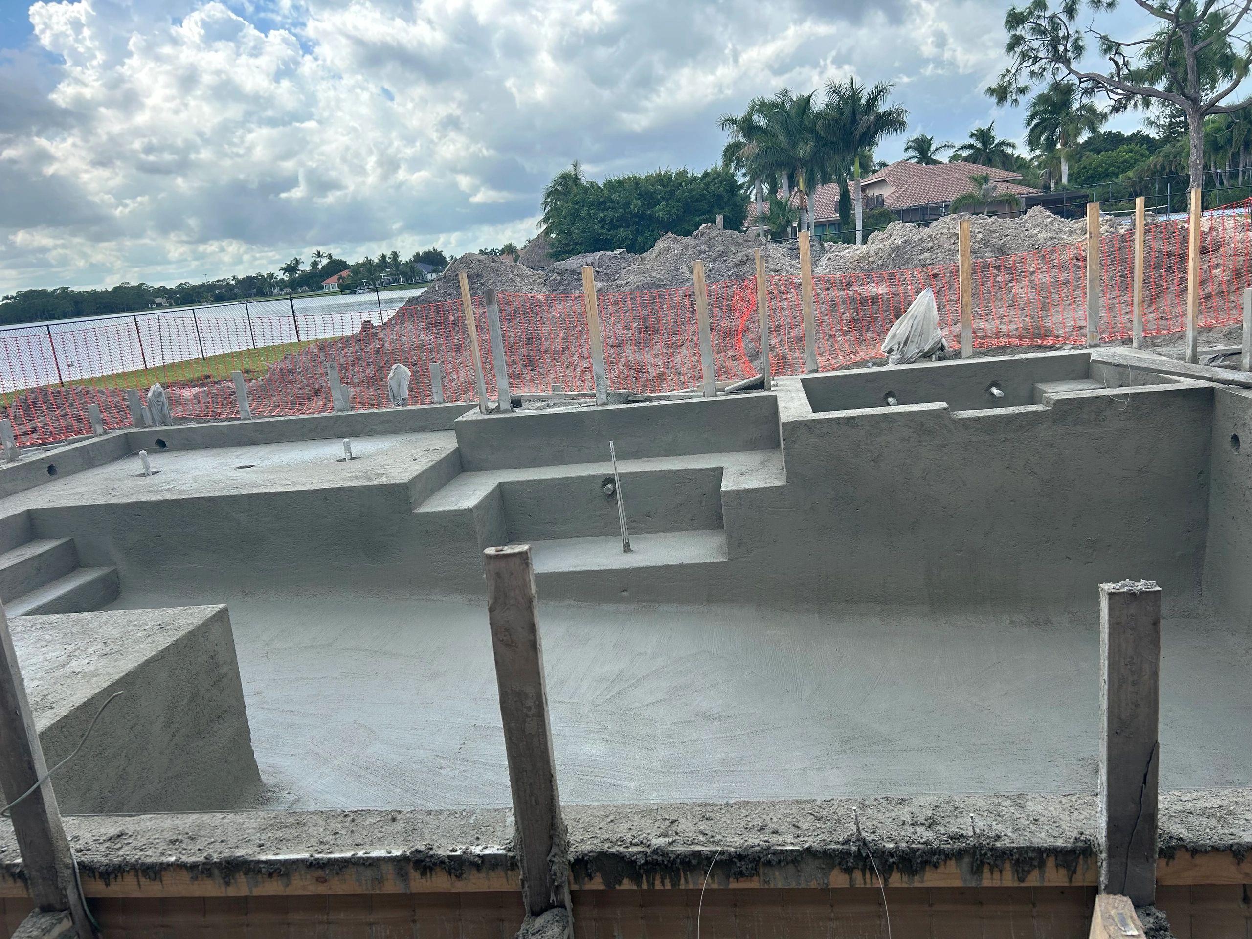 Pool shell construction