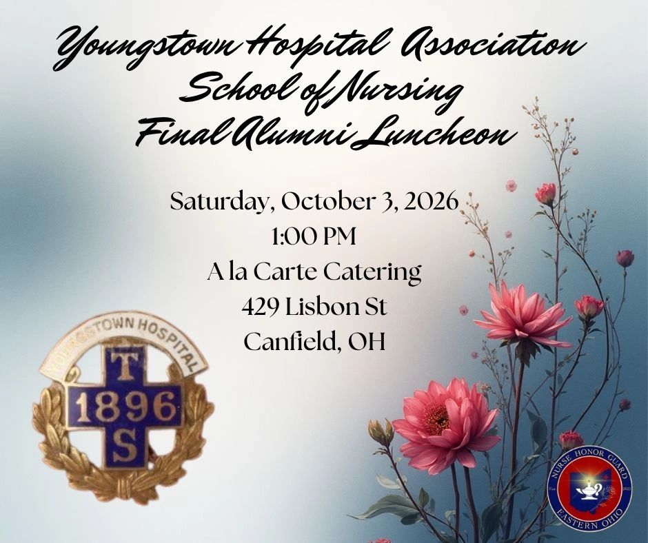 Invitation for Youngstown Hospital School of Nursing Alumni Luncheon.