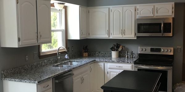 painted kitchen cabinets