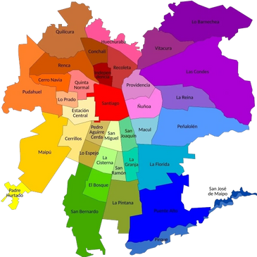 Comunas con disponibilidad en 24 horas