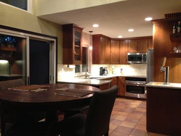 Probuild Creations Kitchen Remodel Brookhaven GA picture view from breakfast room next to kitchen.