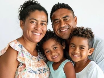 Family considering insurance options