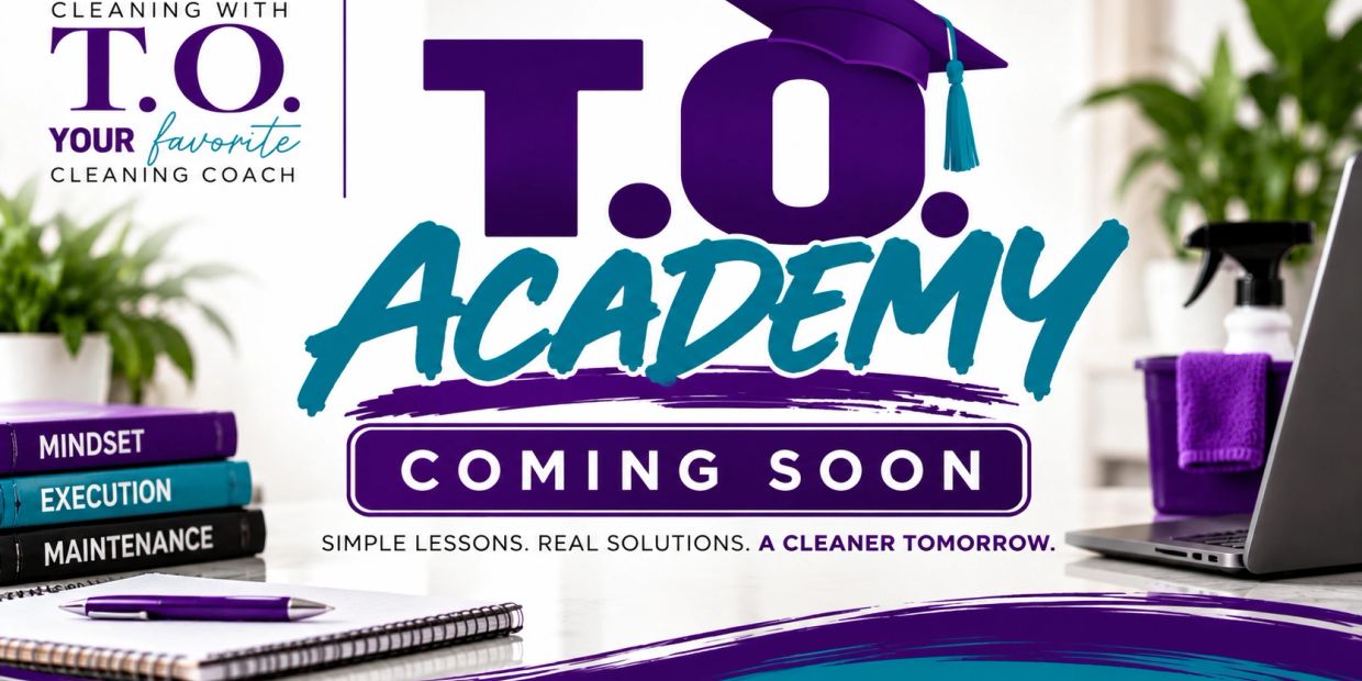 T.O. Academy launching soon for cleaning coaching.