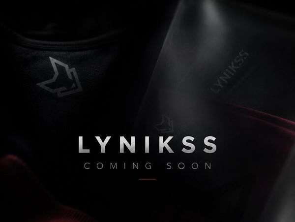LYNIKSS brand teaser with a dark, mysterious background.