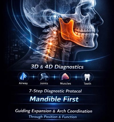 3D &amp; 4D diagnostics of the mandible for airway, joints, muscles, and teeth.