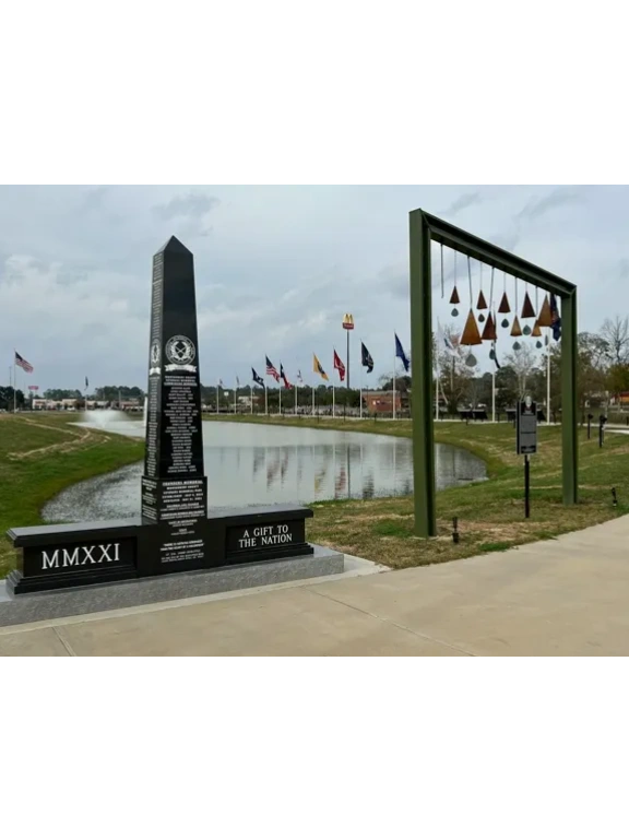 Veterans Memorial Flag Park Entrance