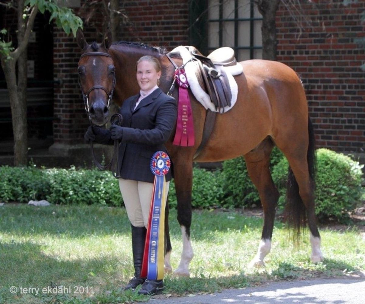 My daughter Kelsey and the love of her life EAF Kituhwa, her purebred registered Arabian gelding.