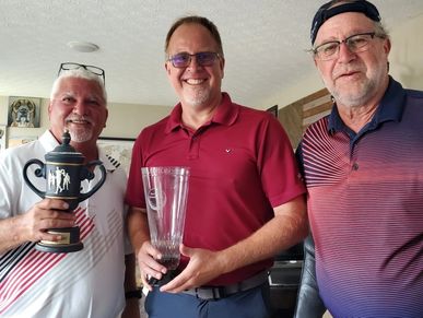 Shawn Wins Low Gross
Bill & Dave Tie for Low Net